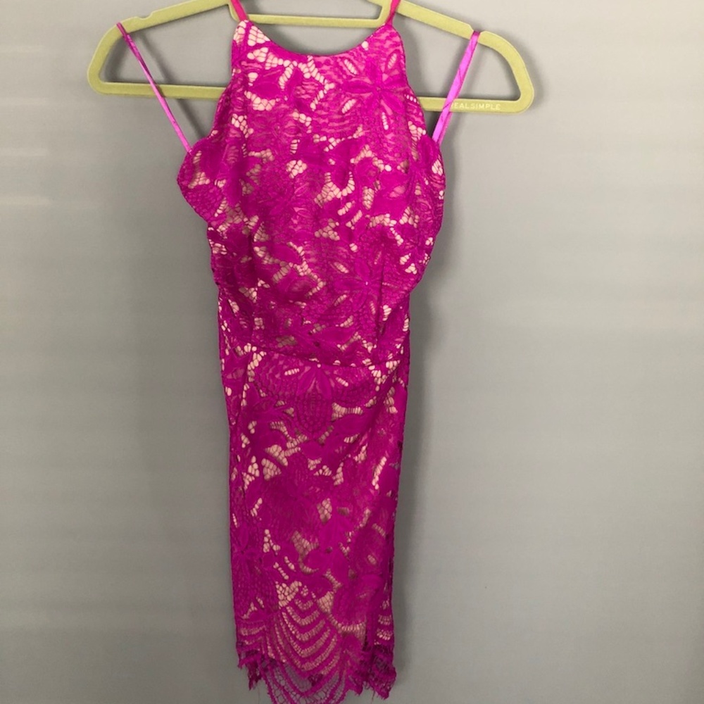 Beautiful Pink Lace Dress